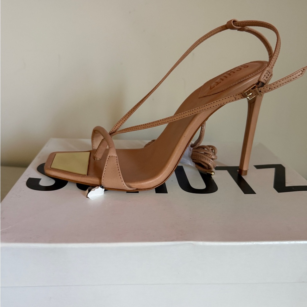 Schutz Vikki Honey Beige High Heel Sandal
